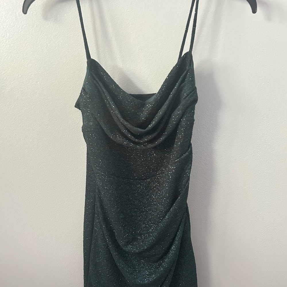 Windsor Green Slip Dress Cowl Neck Backless